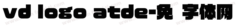 vd logo atde字体转换